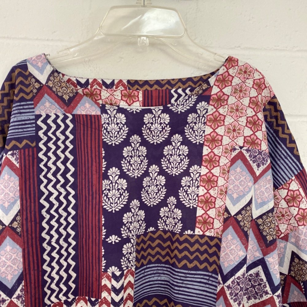 J Jill Patchwork Top S - image 2